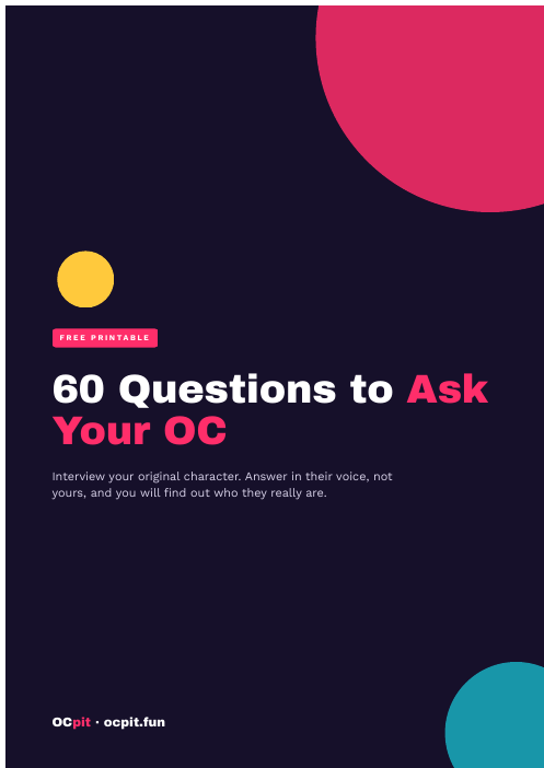 60 Questions to Ask Your OC cover